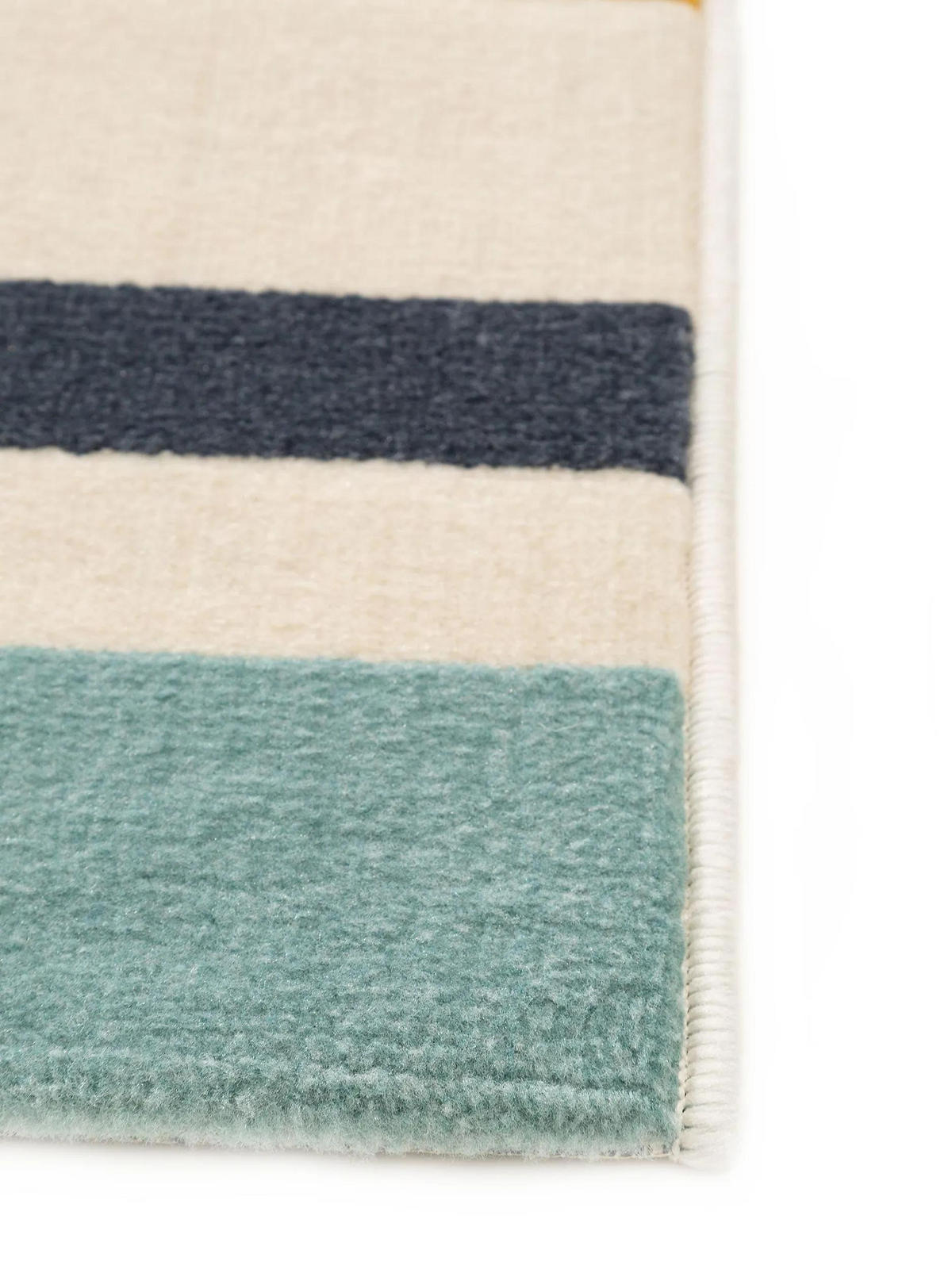 TEPPICH Dessert Blau/Gelb 120x170 cm - Blau, Textil (120/170cm) - benuta Pop