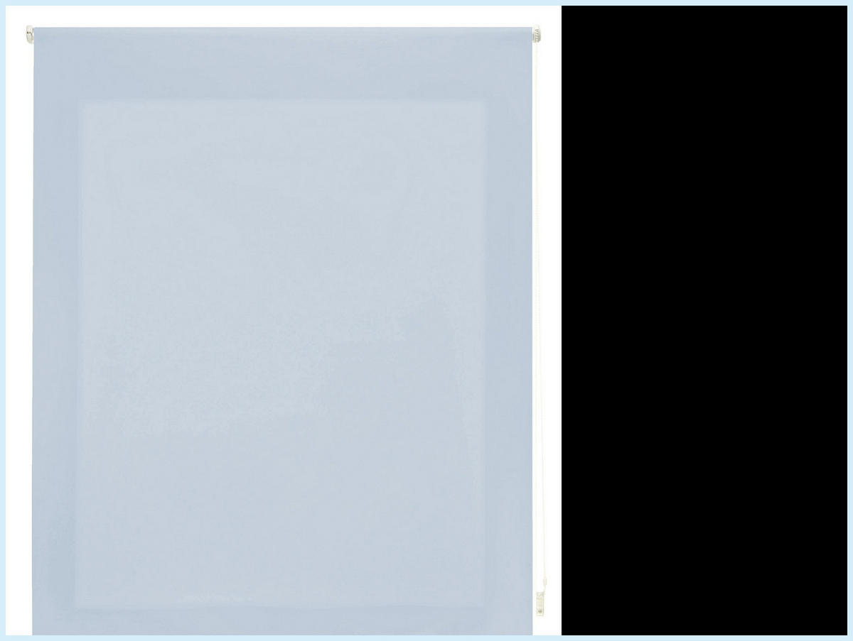 ROLLO Polyester Transluzent Hellblau 180x175 - Hellblau, Textil (180/175/1cm) - Purline