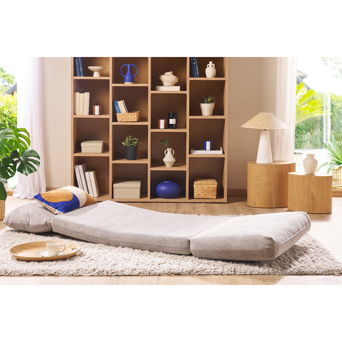 SCHLAFSESSEL 1-Sitzer Cord Currygelb SPENCER - Gelb, Textil (82/62/82cm) - Miliboo