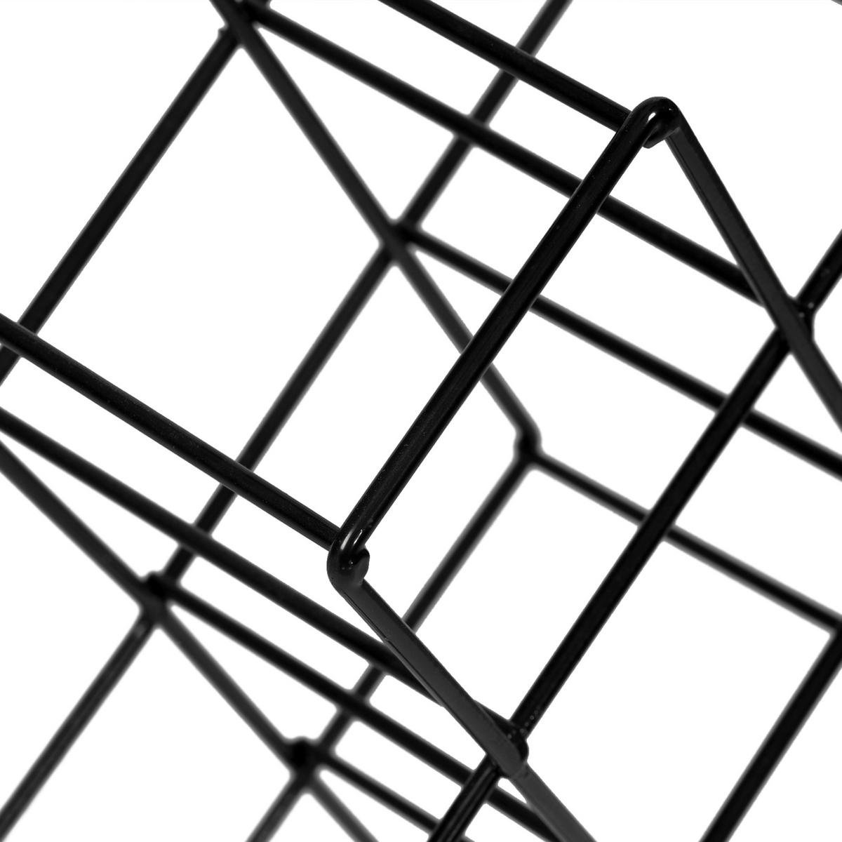 WEINREGAL Apremont - Schwarz, Metall (28.5/43/15cm) - [en.casa]