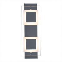 LED WANDLEUCHTE Splash Chrom Silber - Silberfarben, Glas (10/5/30cm) - Briloner