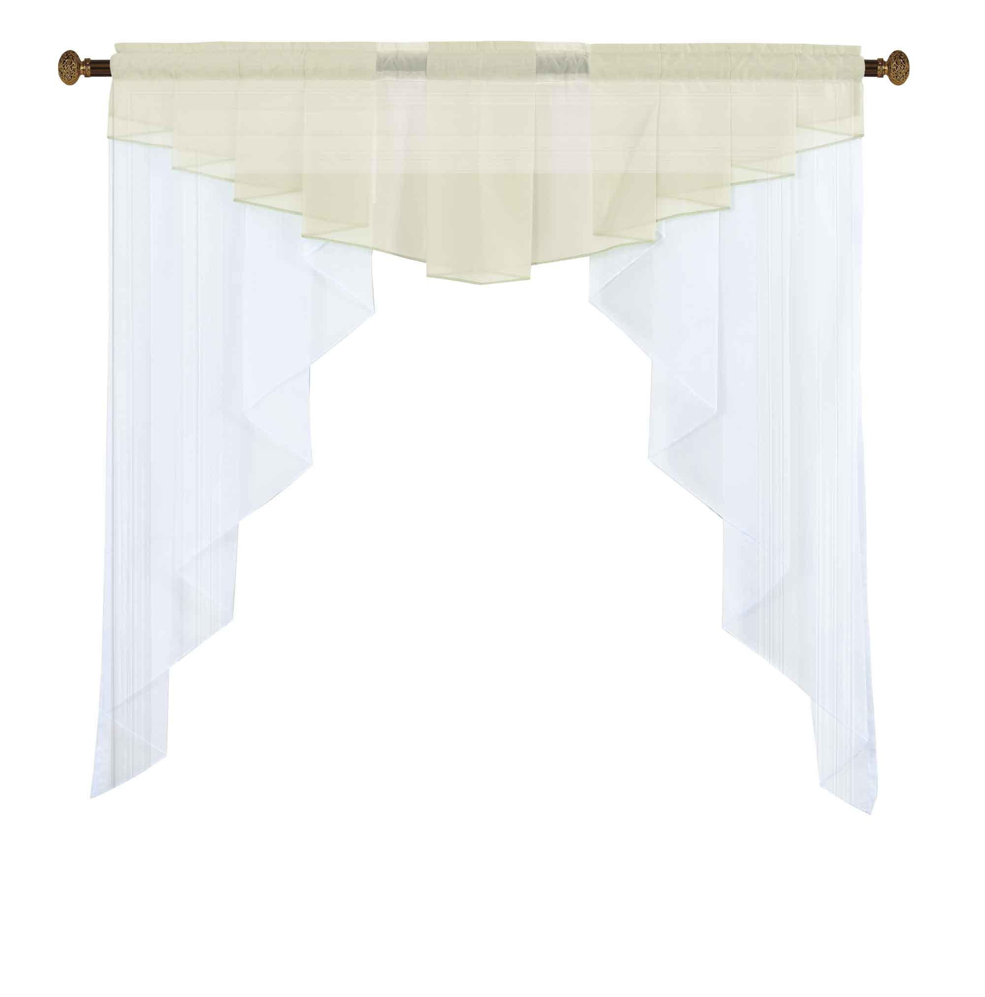 Gardinenbox Scheibengardine Creme 100x100 cm