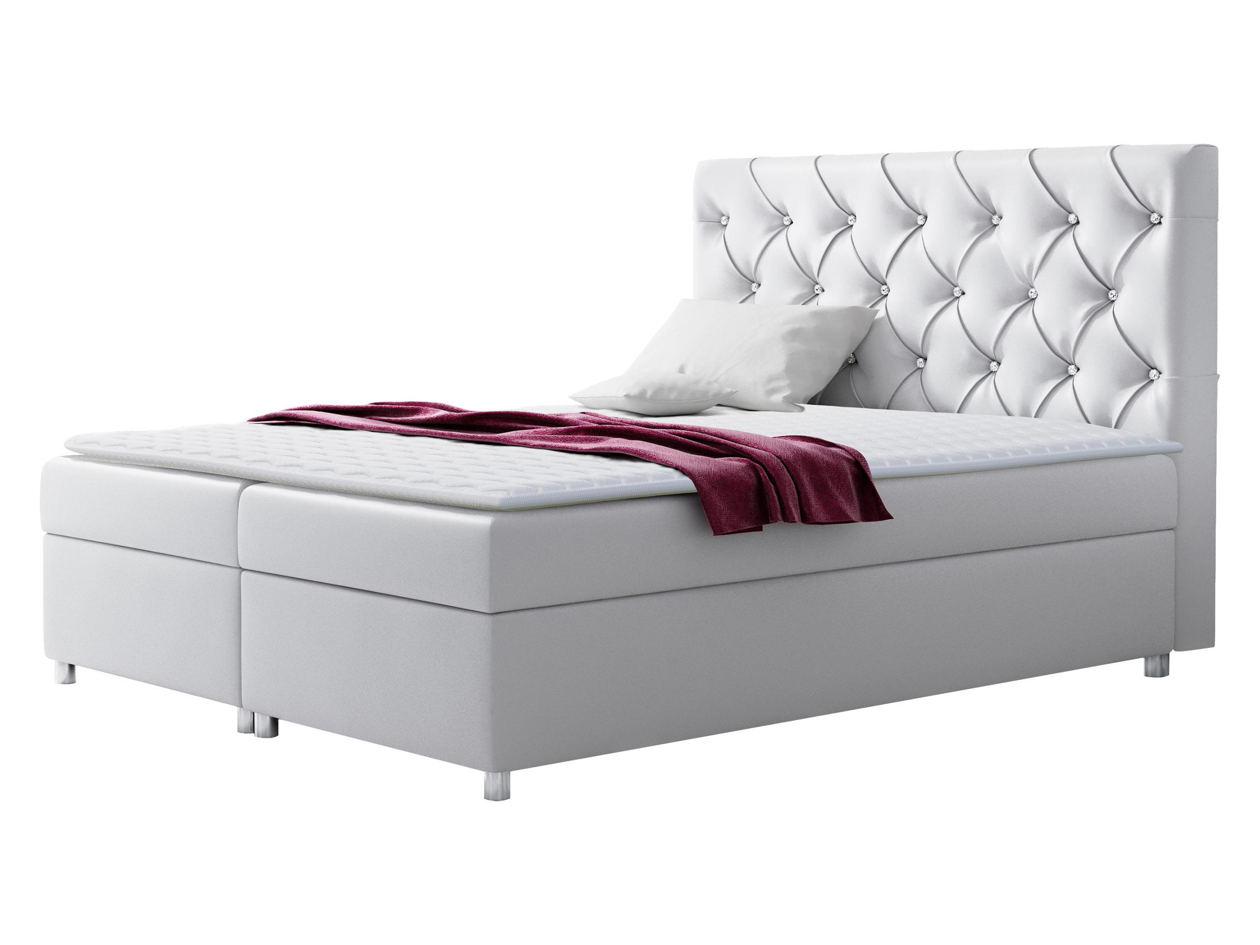 BOXBETT Roma - Weiß, Holz (180/200cm) - MIRJAN24