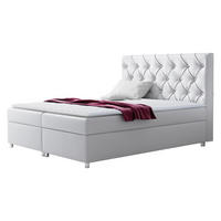 BOXBETT Roma - Weiß, Holz (180/200cm) - MIRJAN24