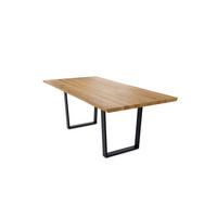 BAUMKANTENTISCH Daisie 6 200x77x100 Massivholztisch Wildeiche geölt - Wildeiche, Holz (200/77/100cm) - 58aufmkessel
