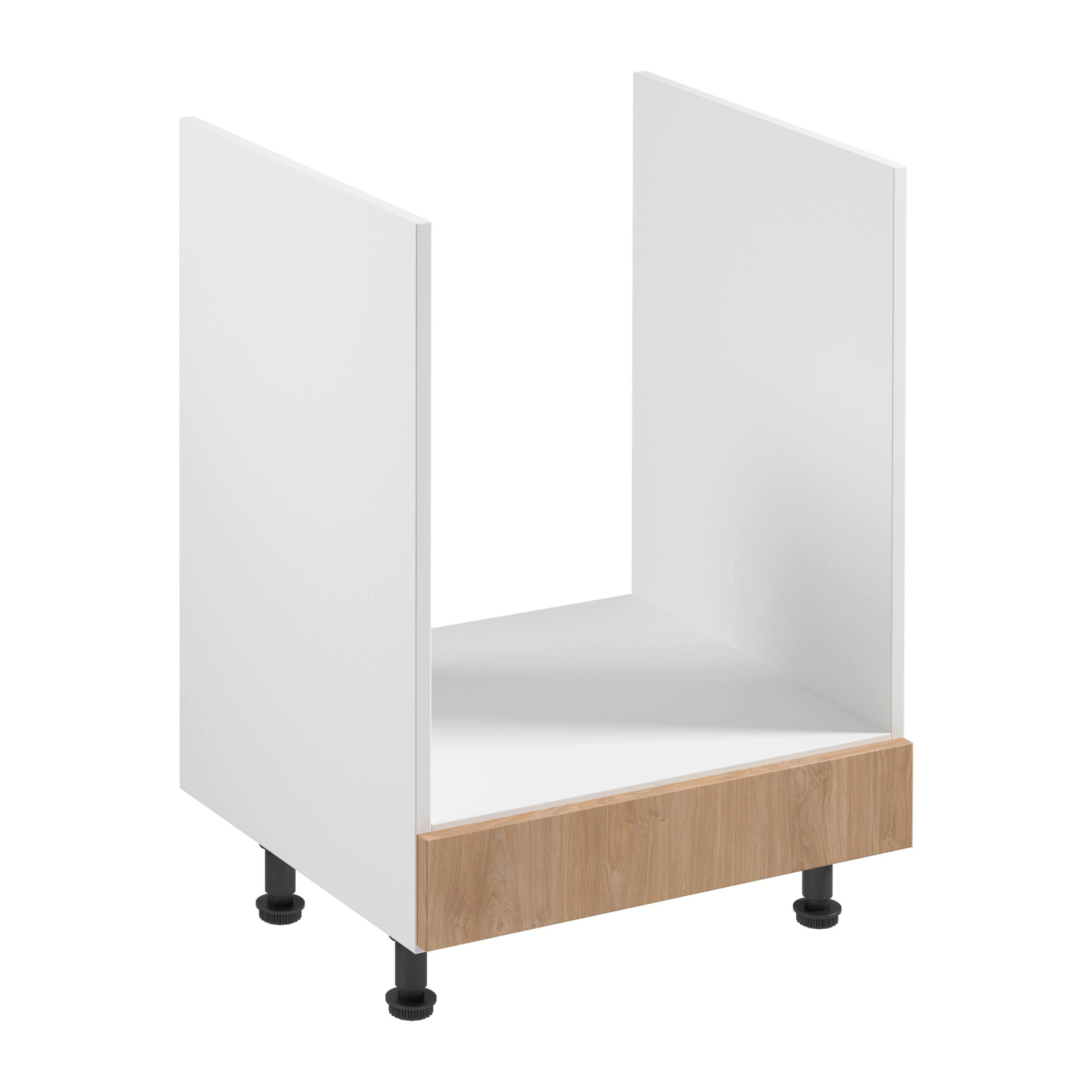 HERDUMBAUSCHRANK D60ZK – Sorento Weiß Sonoma Eiche – Weiß / Sonoma Eiche - Weiß/Sonoma Eiche, Holzwerkstoff (60/87/52cm) - ROYAL24_MARKT