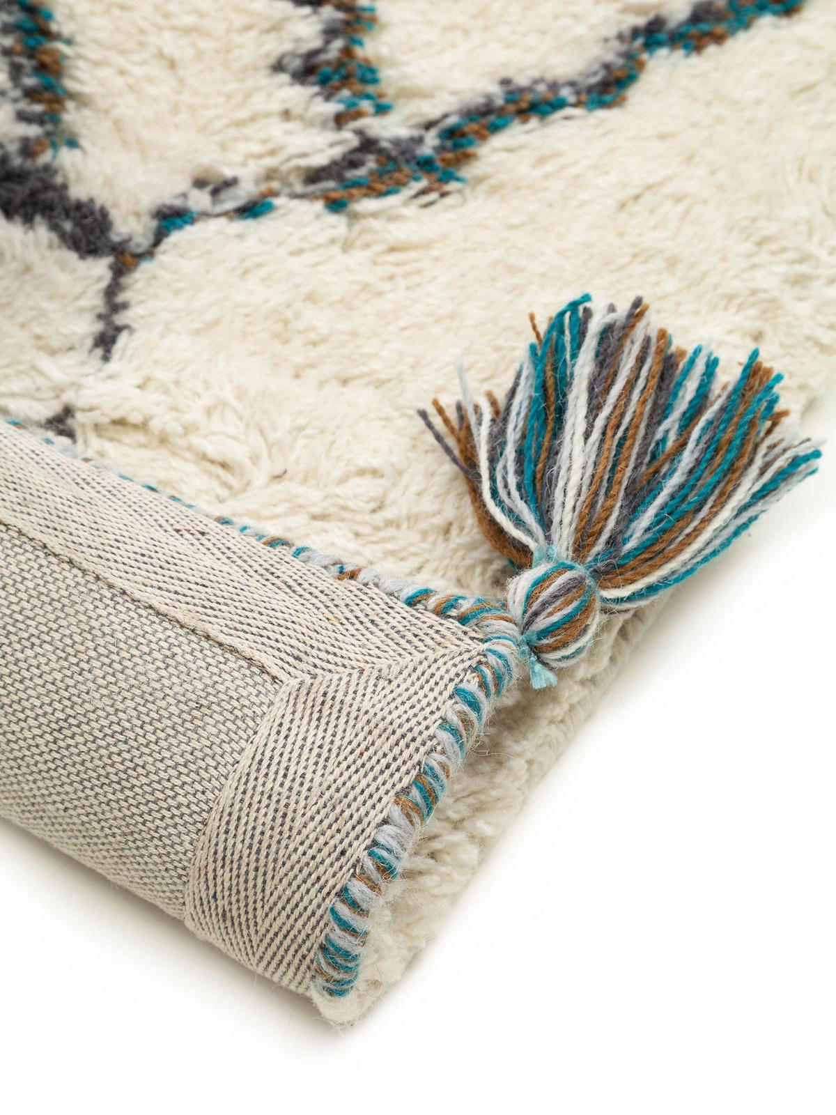 TEPPICH Wollteppich Floki Beige - Beige, Textil (160/1cm) - KUNSTLOFT