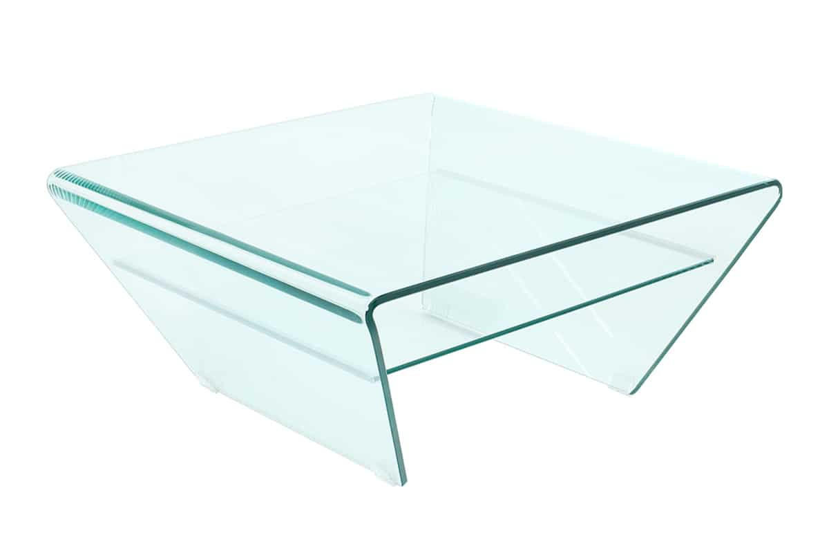 COUCHTISCH FANTOME rechteckig Transparent 70cm - Transparent, Glas (70/70/36cm) - riess-ambiente