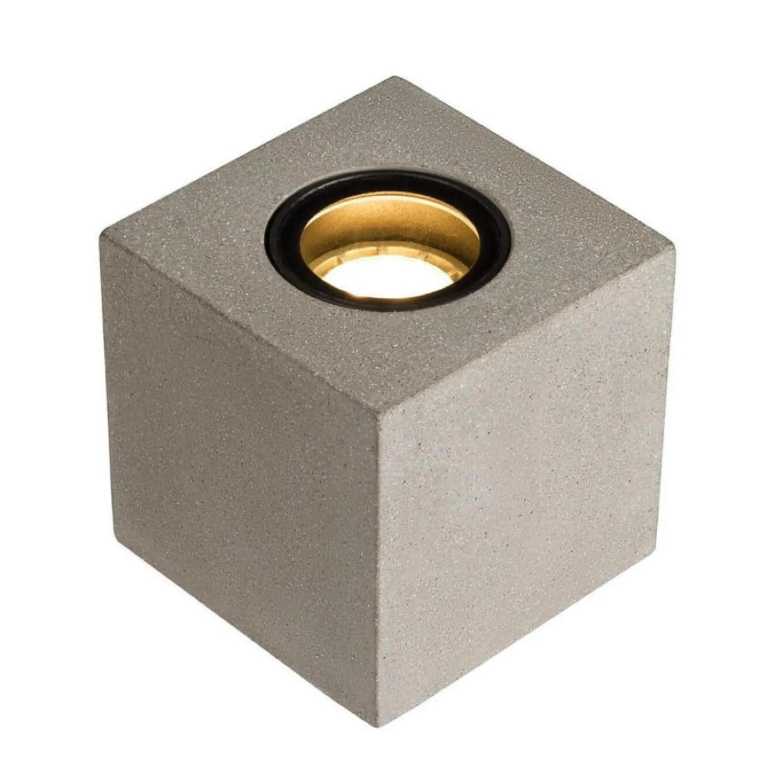 WEGELEUCHTE Concreto Grau - Grau, Naturmaterialien (10.5/10.5/11.7cm) - SLV