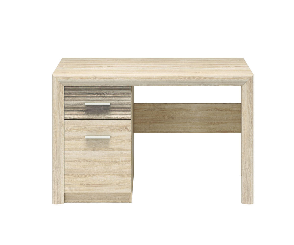 SCHREIBTISCH Castel Sonoma Eiche hell / Sonoma Eiche Trüffel 120 / 58 / 78cm - Trüffeleichefarben/Sonoma Eiche, Holz/Holzwerkstoff (58/120/78cm) - Feldmann-Wohnen