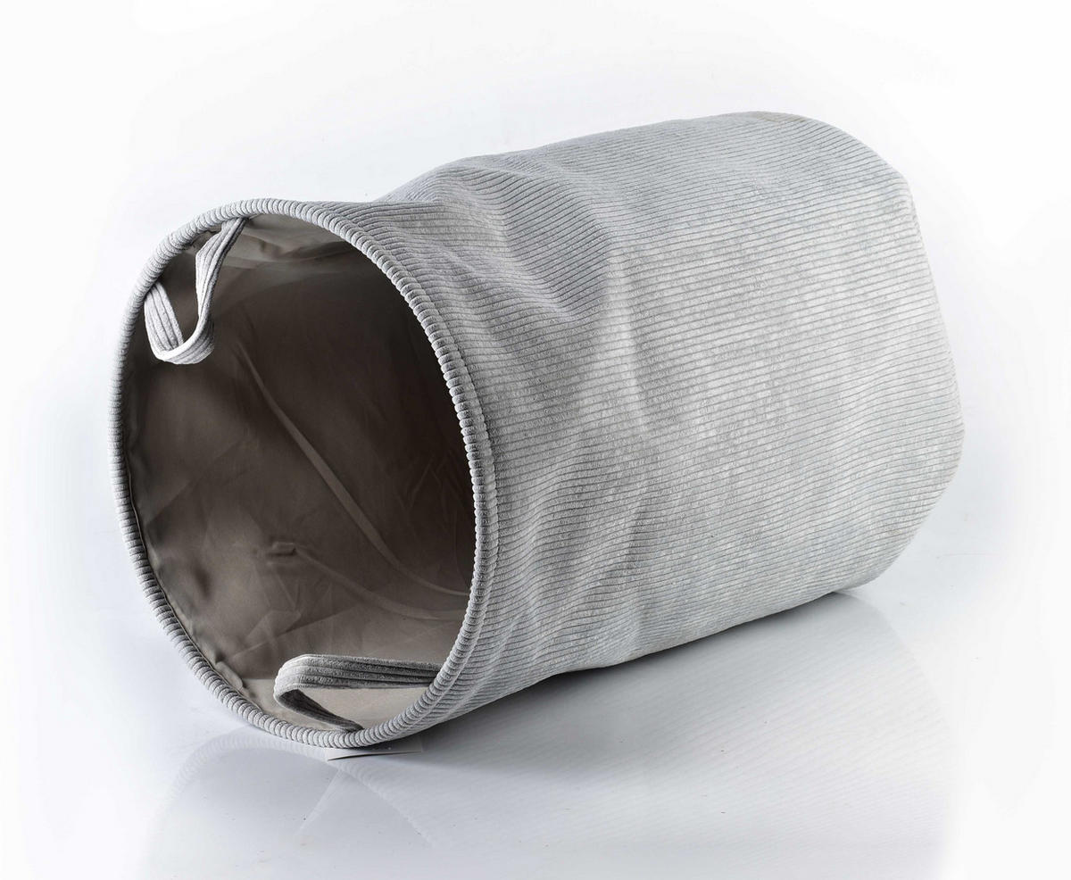 FORT GRAU KORB 40XH60CM KORB Fort grau 40/40/60cm Stoff - Grau, Kunststoff (40/60/40cm) - Mondex