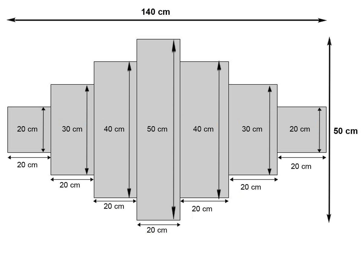 LEINWANDBILD NEW YORK 7-TLG. Multicolor - Multicolor, Holz (140/50cm) - MCW