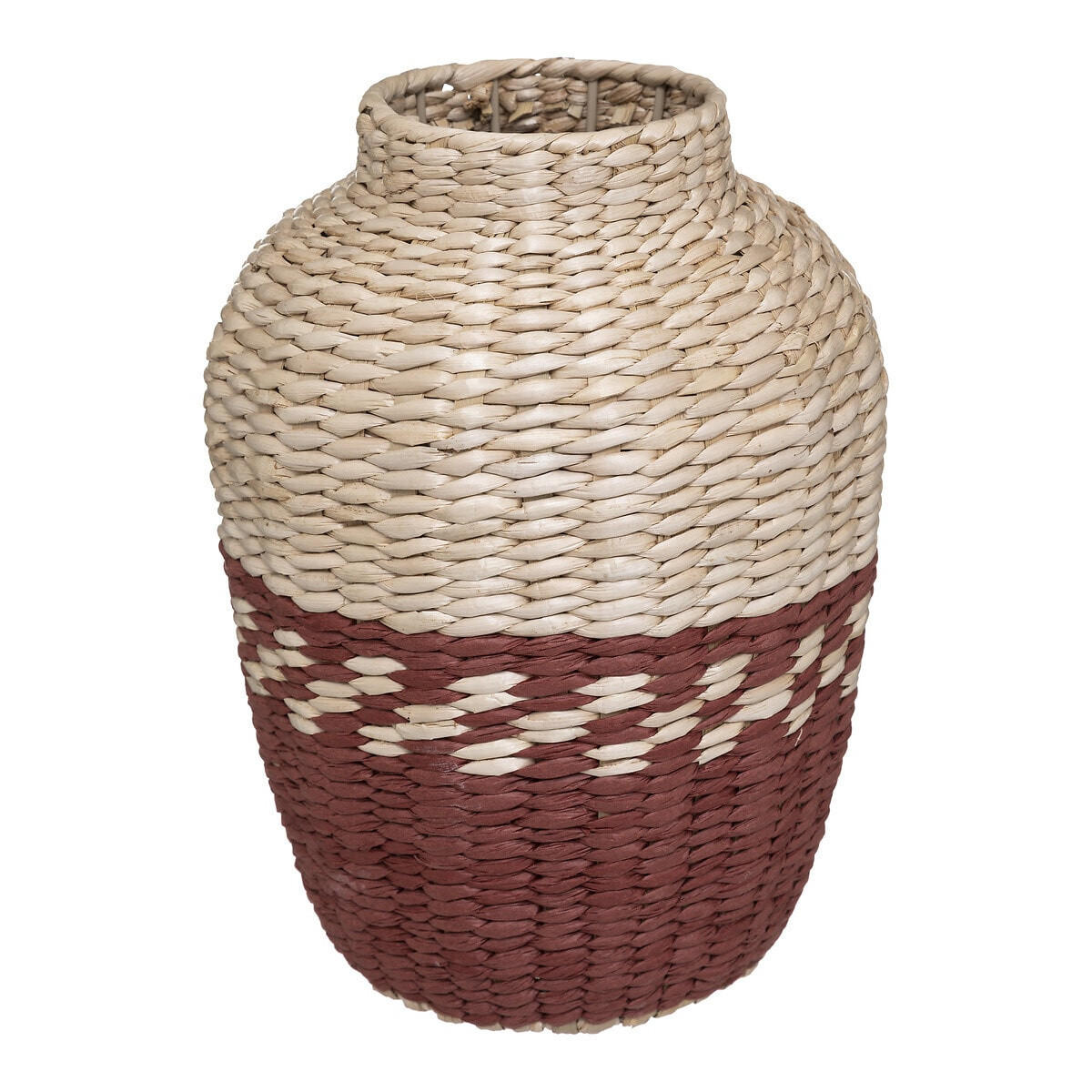 BLUMENVASE Carmen 24/24/32 cm - Rot, Naturmaterialen (32cm) - Atmosphera Createur d´interieur