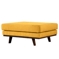 POLSTERHOCKER - Gelb/Buchefarben, Textil (85/43/60cm) - home24