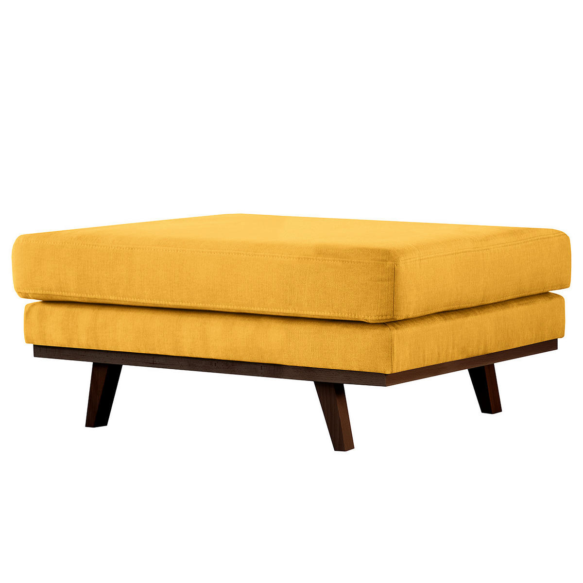 POLSTERHOCKER - Gelb/Buchefarben, Textil (85/43/60cm) - home24