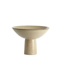 SCHÜSSEL Vasco Braun Ø35,5/25,5 cm - Braun, Keramik (25.5cm) - Light & Living