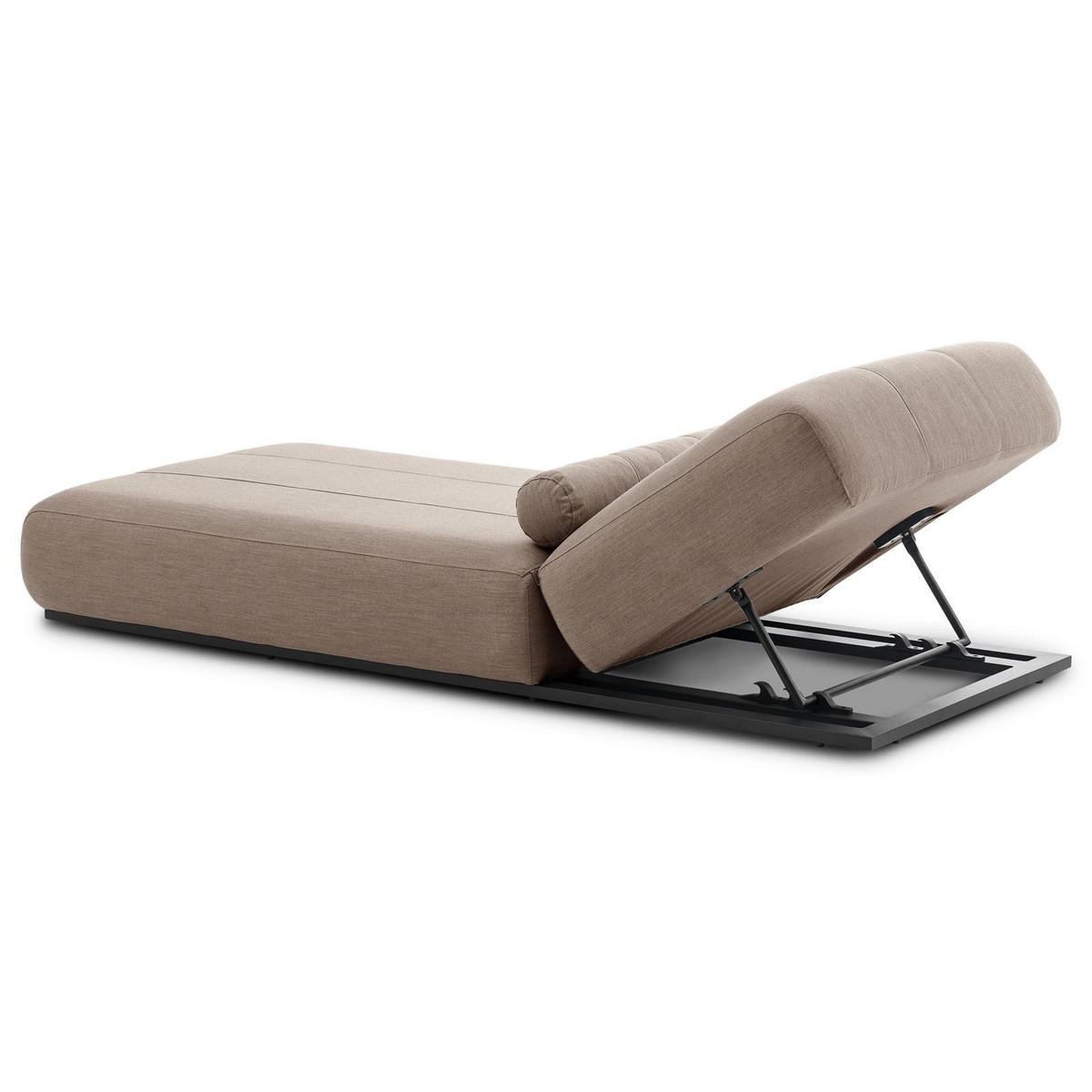 SONNENLIEGE TROPEA beige, schwarz - Beige, Kunststoff (213/32/91cm) - IDIMEX