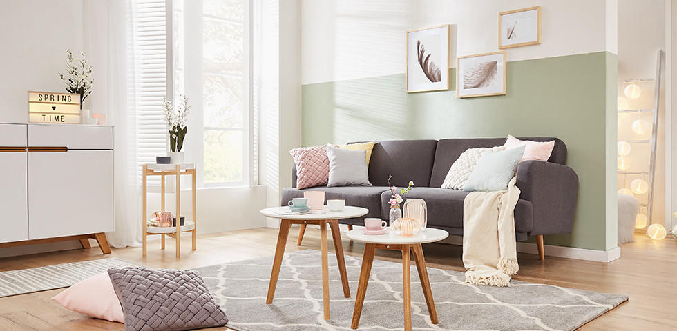 Obývací pokoj ve skandinávském stylu