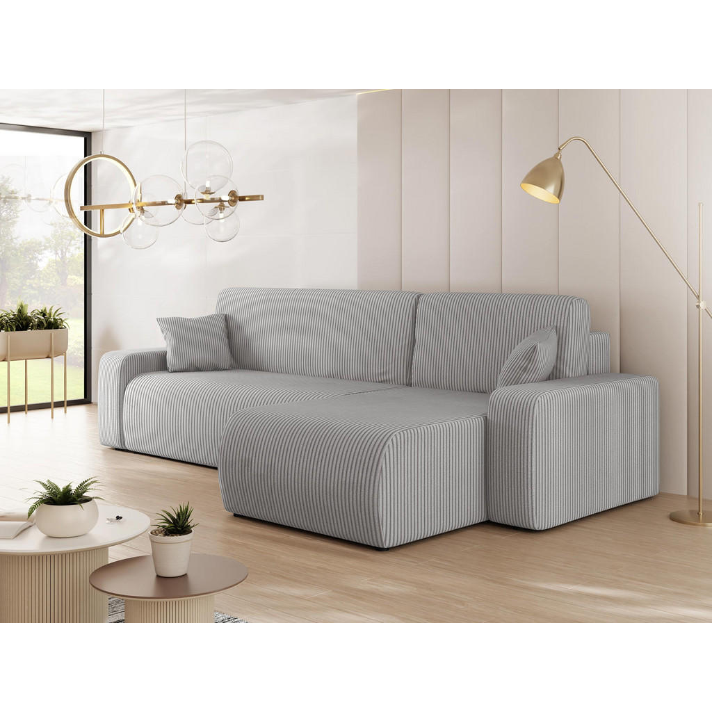 Thumbnail - Mirjan24 Ecksofa, Hellgrau, Textil, 5-Sitzer, L-Form, 244x145 cm, Wohnzimmer, Sofas & Couches, Wohnlandschaften, Ecksofa...
