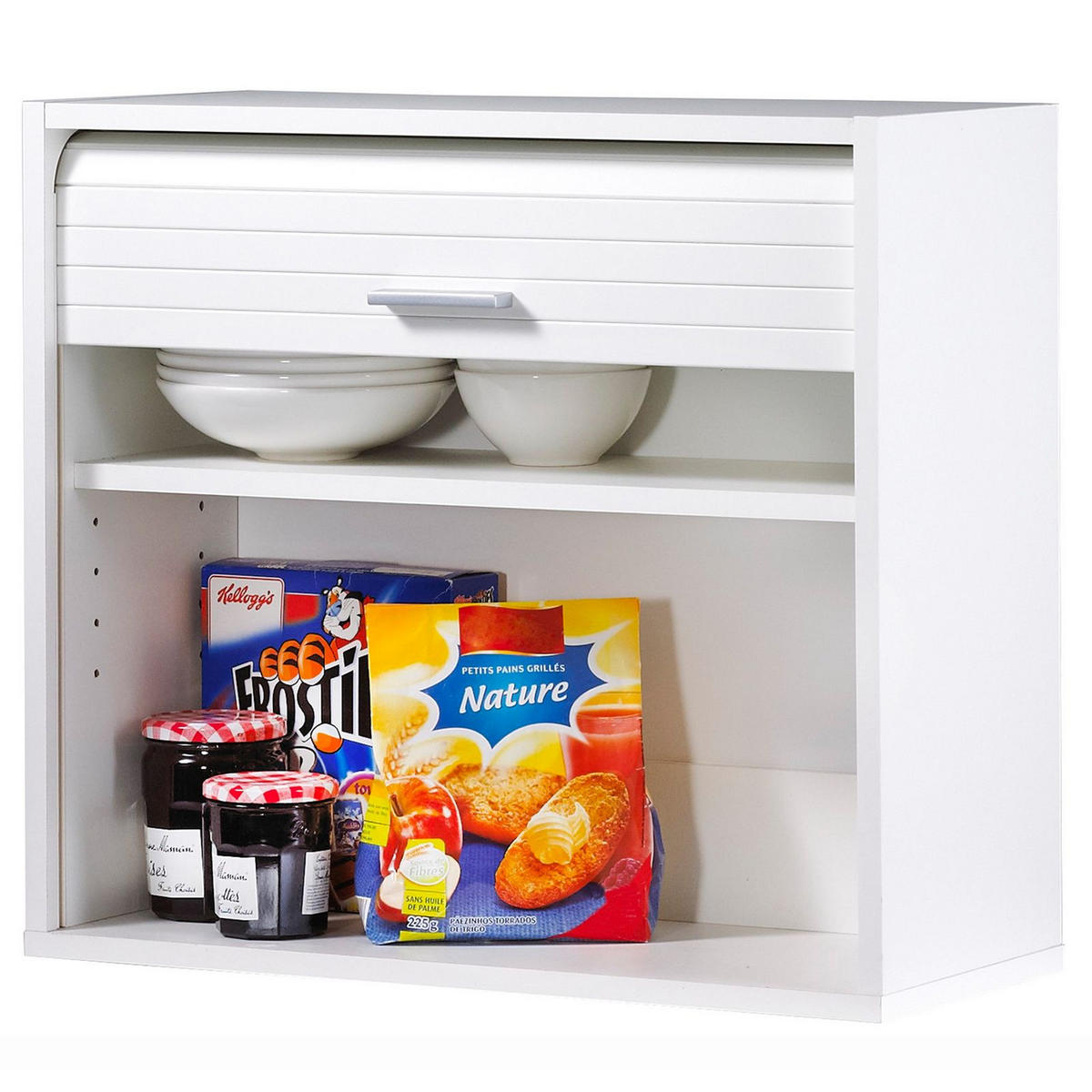 KÜCHENOBERSCHRANK 25/60/54 cm - Weiß, Holzwerkstoff (60/54/25cm) - Simmob