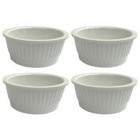 SAUCENSCHÄLCHEN 4er Set Weiß Rund Melamin 20750 - Weiß, Naturmaterialen (5.8/5.8/2.6cm) - DanDiBo