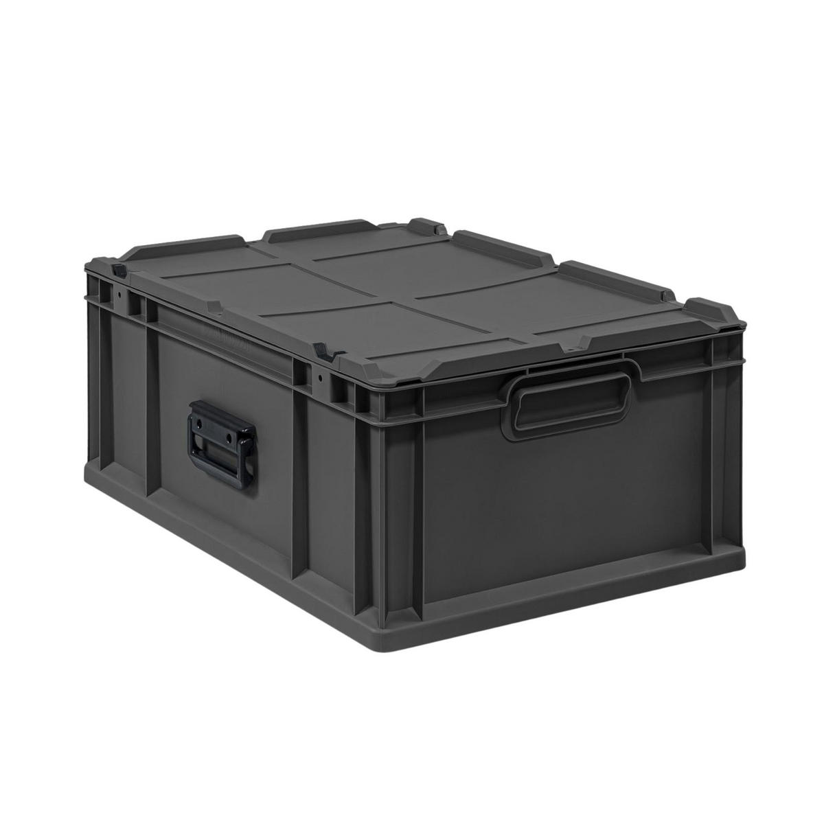 EUROBOX NextGen Portable, HxBxT 23,5x40x60cm, 44 Liter, Schwarz - Schwarz, Kunststoff (40/23.5/60cm) - PROREGAL