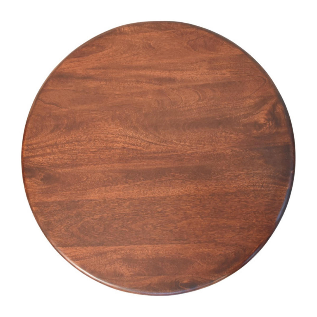 COUCHTISCH mit Wine-Wood-Oak-Finish, abgerundete säulenartige Beine, dunkelbraun - Dunkelbraun, Holz (80/80/36cm) - Artisan Furniture