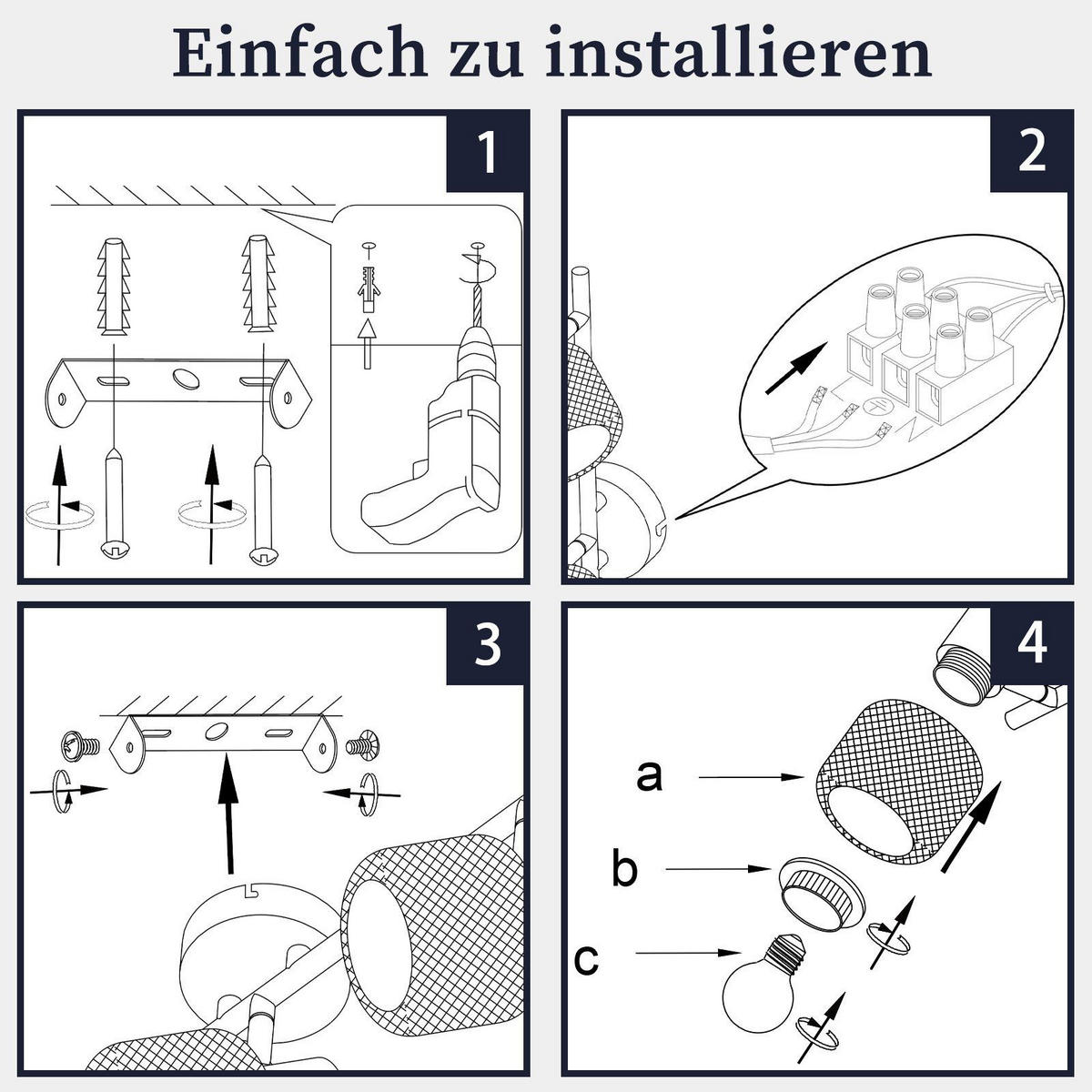 DECKENLEUCHTE Lydia 3-flammig 50/15/21 cm - Schwarz, Metall (50/15/21cm) - Nettlife