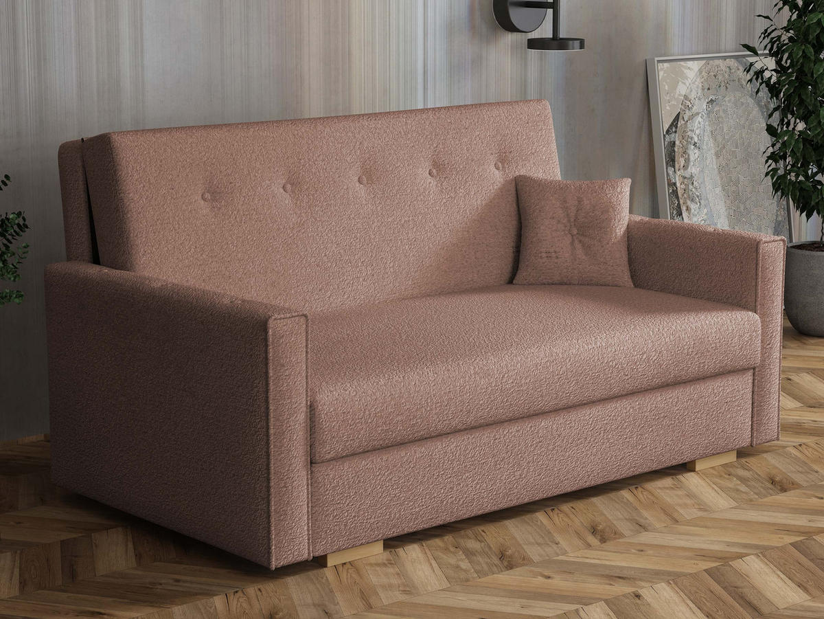 SCHLAFSOFA Viva Sonic III - Schwarz/Braun, Holz/Textil (153/85/100cm) - MIRJAN24