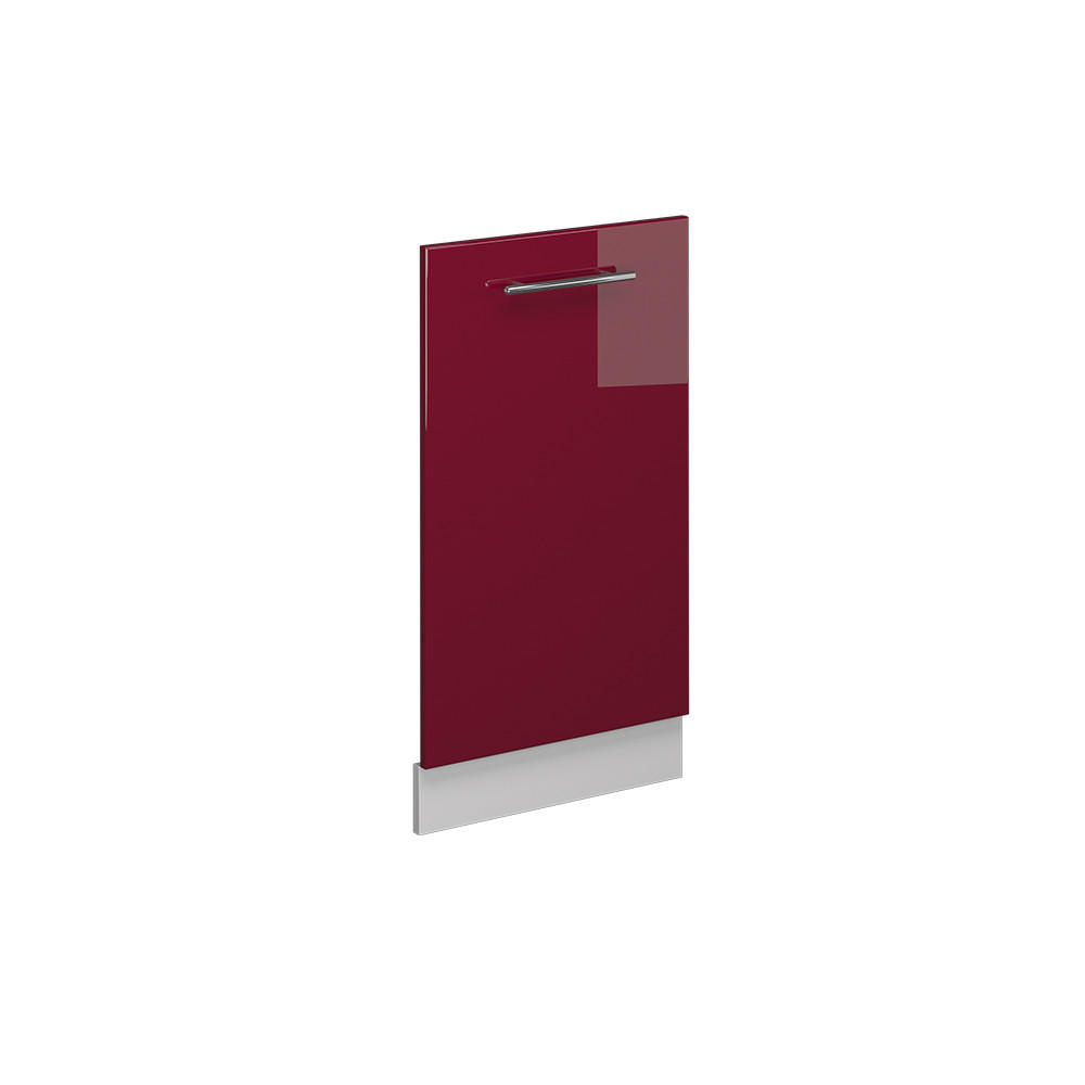 DISKMASKINENS FRONTPANEL Fame-Line Bordeaux högblank 45 cm utan bänkskiva Bordeaux, Vit 81.8/45/1.6 cm