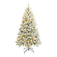 VERSCHNEITER WEIHNACHTSBAUM Weiß 105/105/180 cm - Weiß, Kunststoff (180cm) - Mobili Rebecca