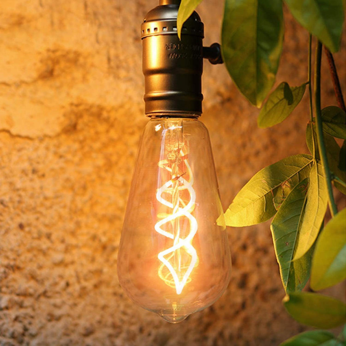 LEUCHTMITTEL Zivoltarax 6.4/6.4/13.5 cm - Braun, Glas (6.4/13.5cm) - ZMH