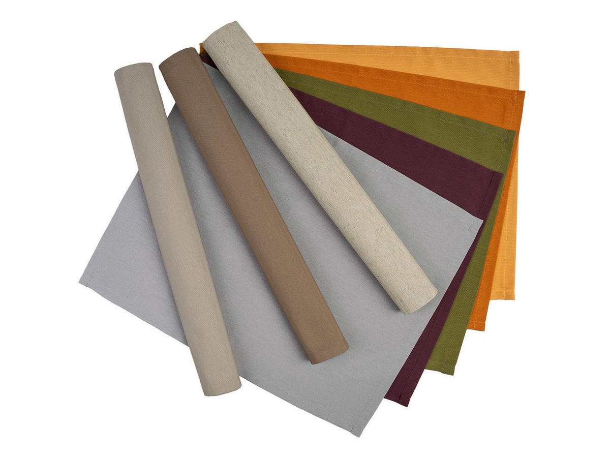 PLATZSET Wunschton deep-taupe 35/45 cm - Braun, Textil (35/45cm) - beties Heimtextil