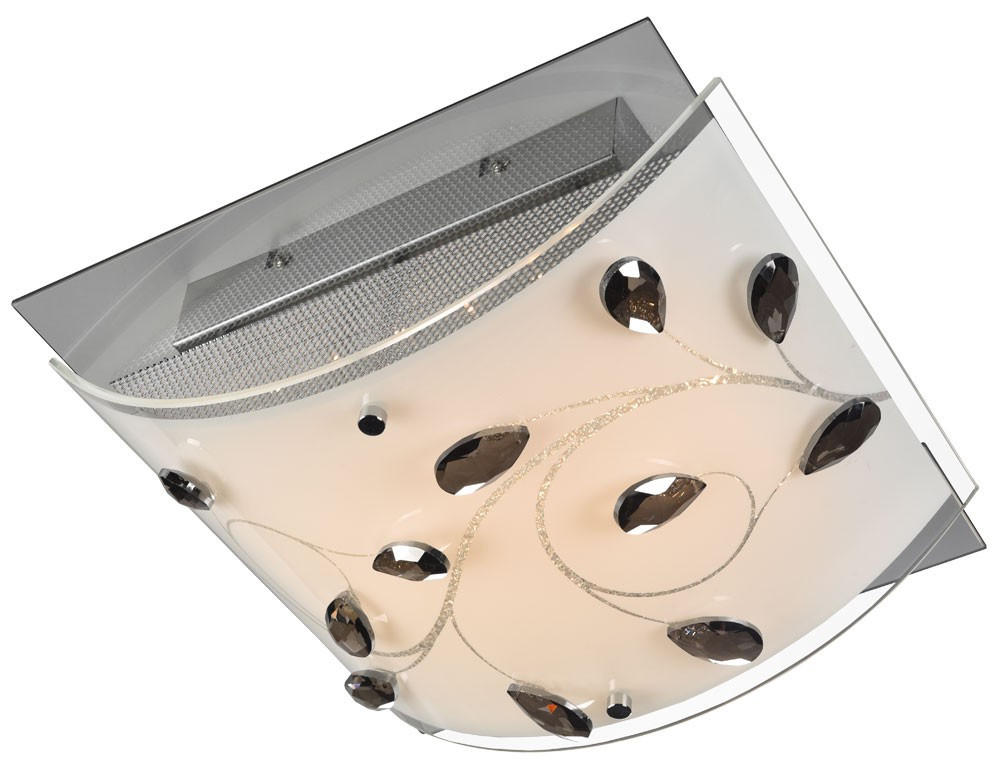 LED WANDLEUCHTE Lorena Silber Metall Glas - Silberfarben, Glas (30/12.5/30cm) - Esto