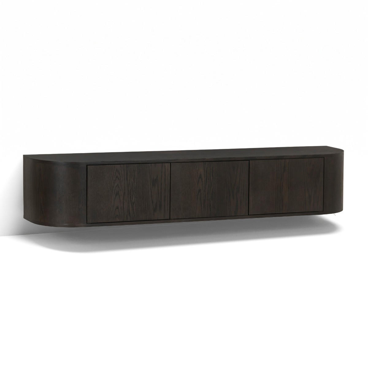 TV-MÖBEL Novero Braun 35/180/33 cm - Dunkelbraun, Holz (180/33/35cm) - Livingfurn