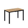 ESSTISCH Granny Eiche/Anthrazit 120 x 70 cm ausziehbar - Eichefarben/Anthrazit, Holzwerkstoff (70/120/76cm) - Vicco