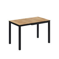 ESSTISCH Granny Eiche/Anthrazit 120 x 70 cm ausziehbar - Eichefarben/Anthrazit, Holzwerkstoff (70/120/76cm) - Vicco