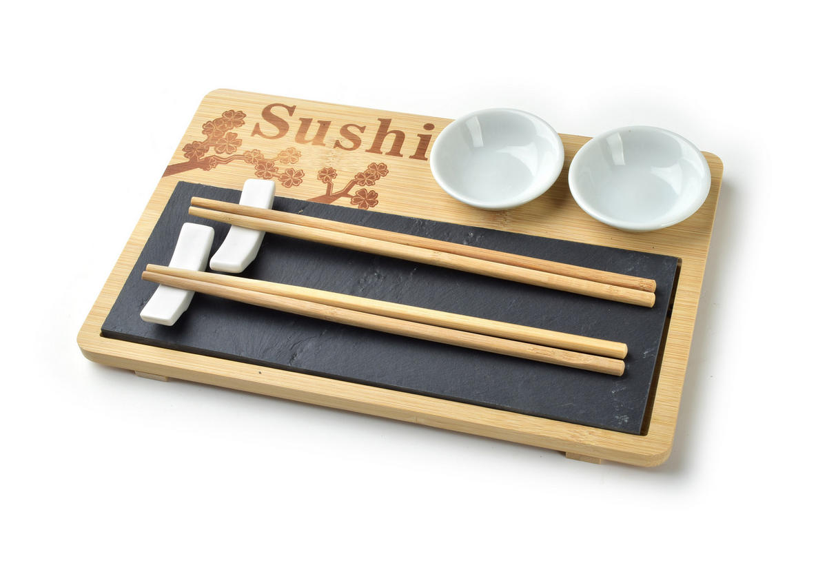 SUSHI-GERICHTEN Basic Beige 29/19/3.5 cm Holz - Beige, Holz (19/3.5/29cm) - Mondex