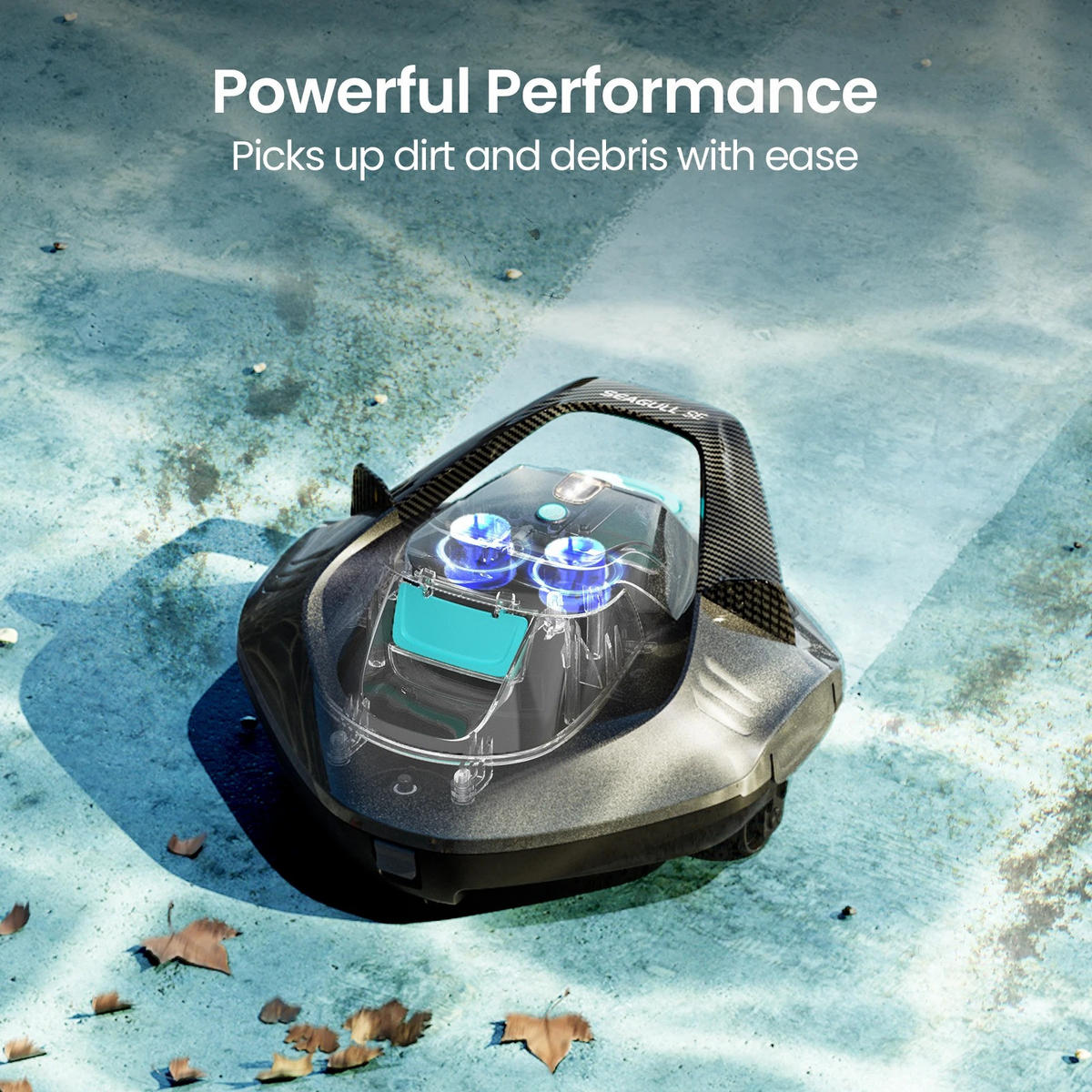 POOLROBOTER AIPER Seagull SE, 90 Minuten Laufzeit - Schwarz, Kunststoff (33/33cm) - Kaket