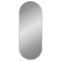 WANDSPIEGEL Silbern 50x20 cm Oval - Silberfarben, Glas (20/50/1cm) - furnicato
