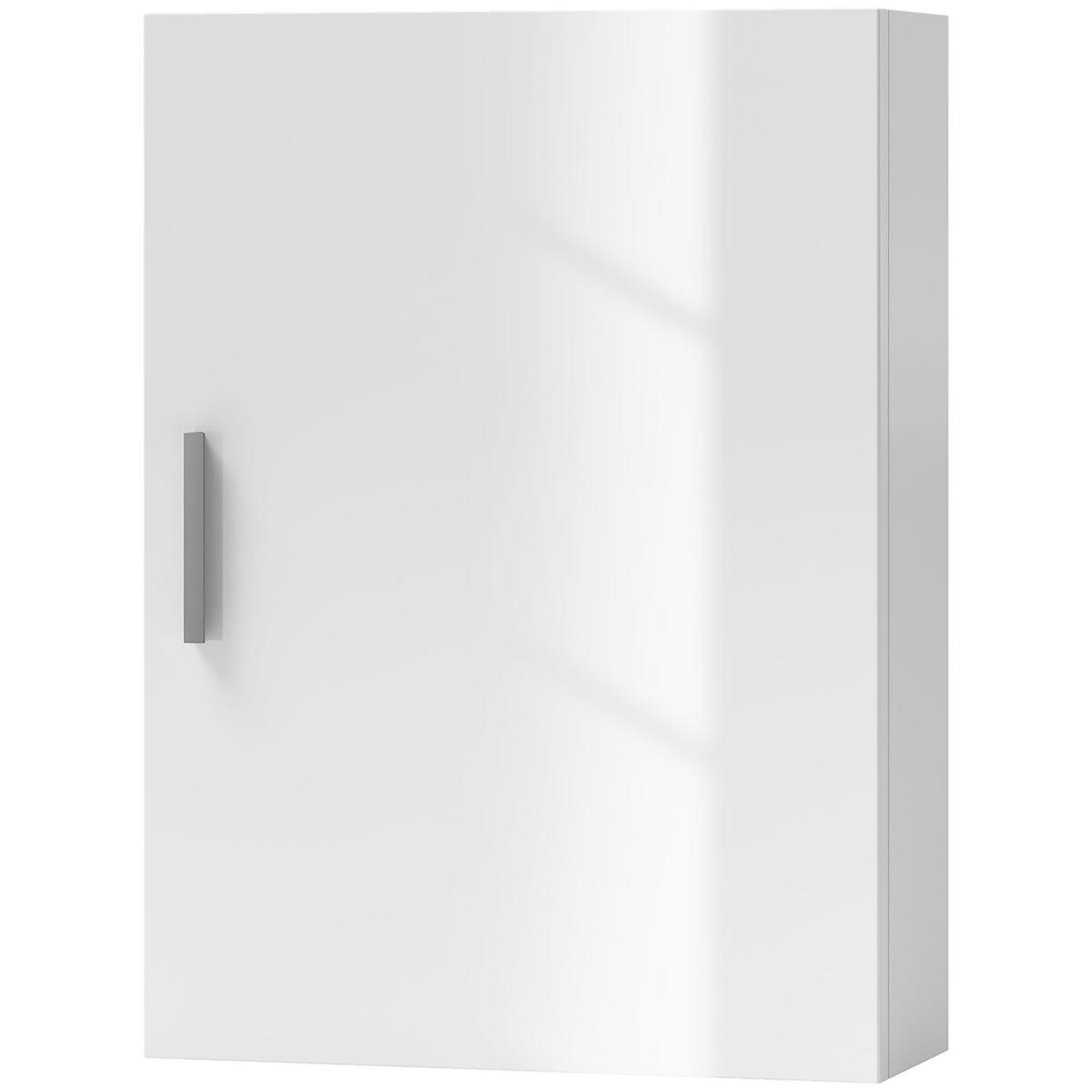 HÄNGESCHRANK Glänzend weiß 1 Stück - Weiß, Kunststoff (40/55/15cm) - GiPP