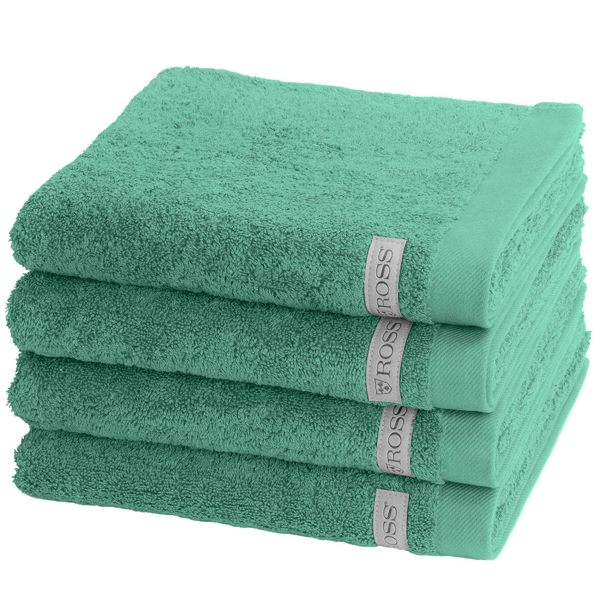 HANDTUCH Sinfonie 4er-Set - Türkis, Textil (50/100cm) - Ross