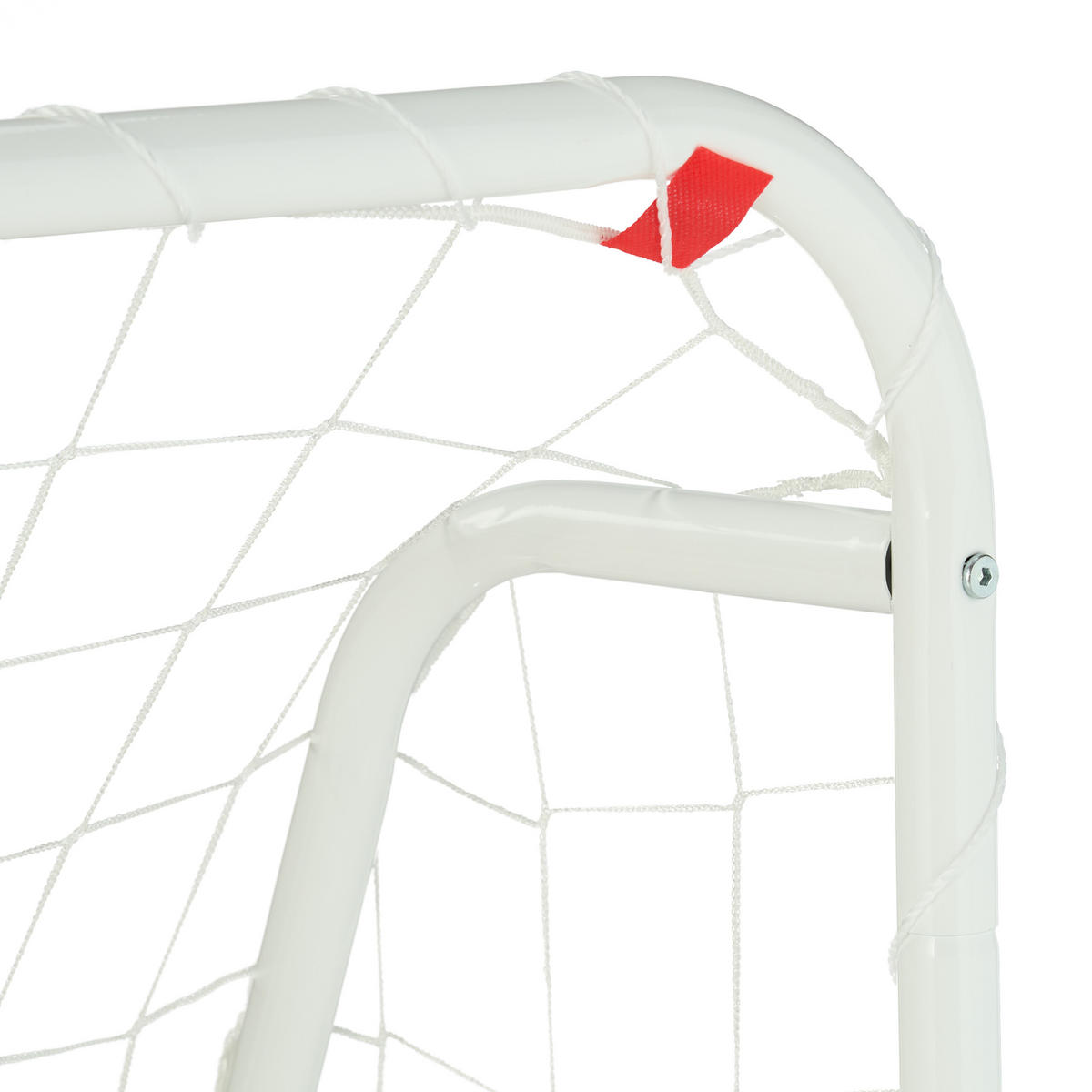 FUSSBALLTOR - Weiß, Kunststoff/Metall (124/61cm) - Relaxdays