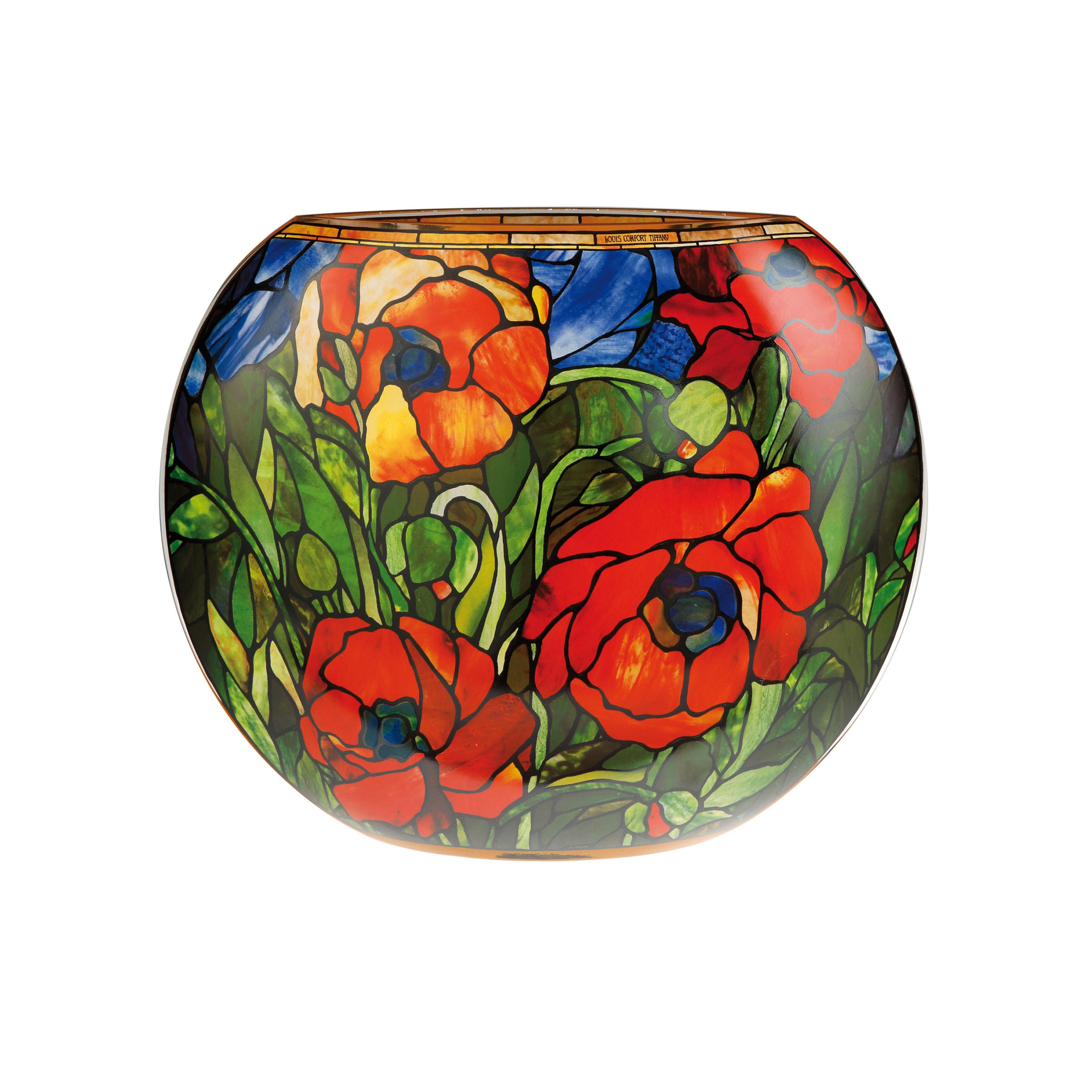 VASE Louis Comfort Tiffany - Orientalische Mohnblume, Glas, Bunt, 30 cm - Multicolor, Glas (30cm) - Goebel