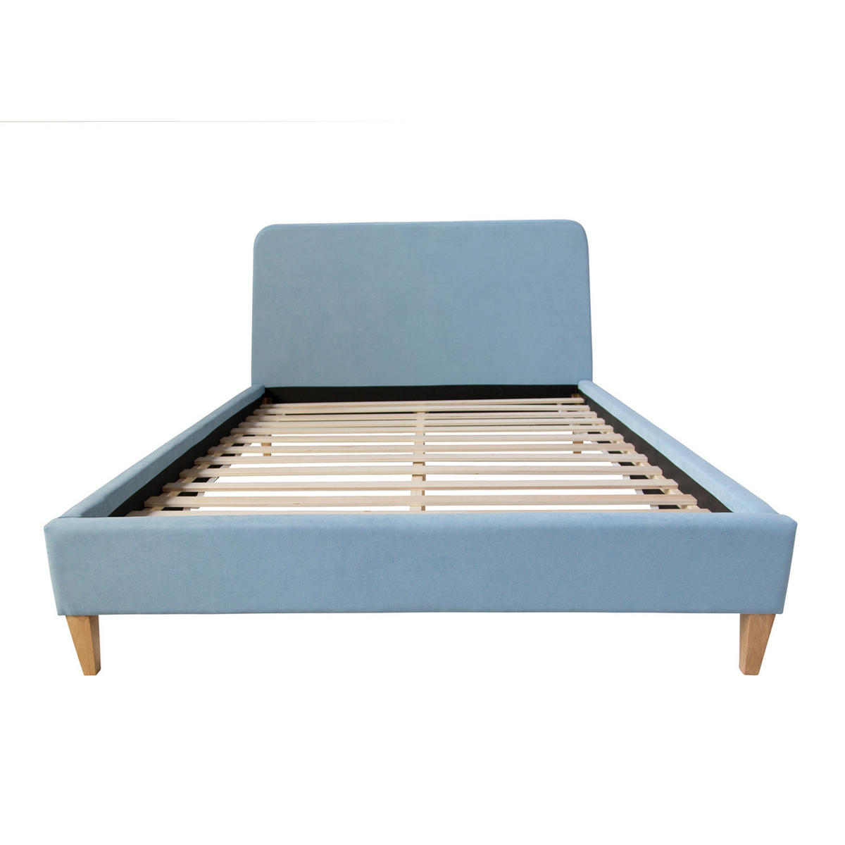 POLSTERBETT mit Lattenrost 140/200 cm in Blau - Blau, Textil (140/200cm) - Homestyle4u