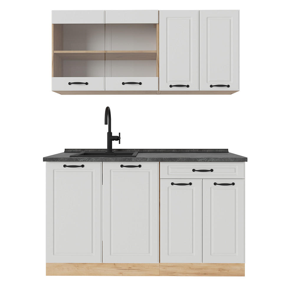 Honigeiche/Weiß, Holzwerkstoff (140/81.6/60cm) - Vicco