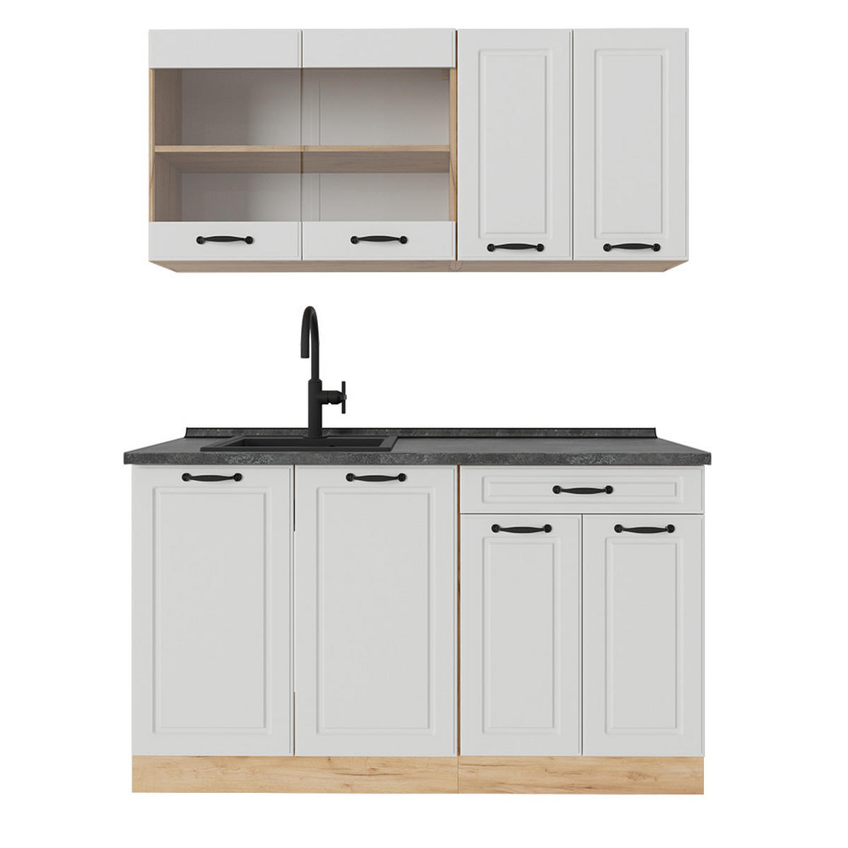 Honigeiche/Weiß, Holzwerkstoff (140/81.6/60cm) - Vicco