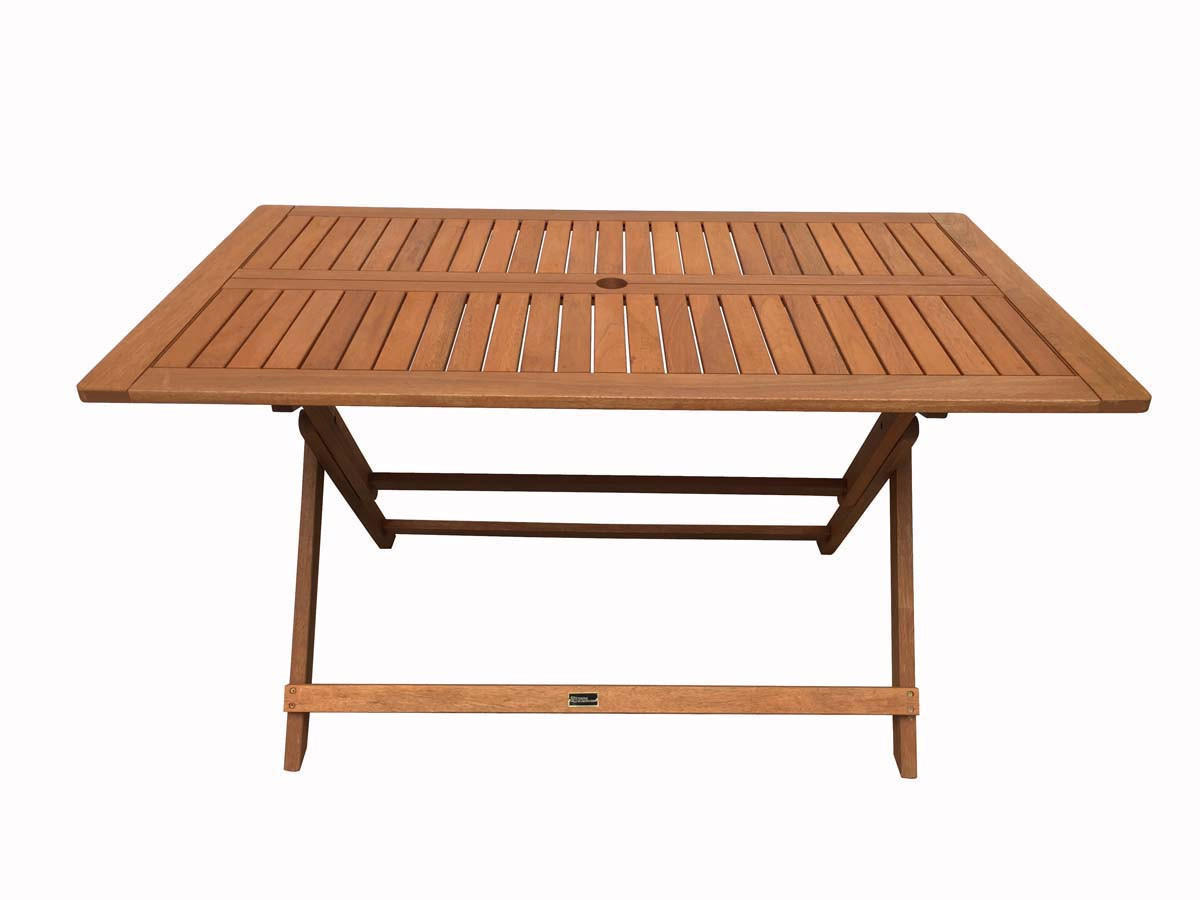 GARTENTISCH hong kong - Hellbraun, Holz (135/80/74cm) - Habitat Garten