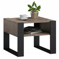 COUCHTISCH KAJA Grange Eiche 60/53,6/50 cm - Eichefarben, Holzwerkstoff (53.6/60/50cm) - Matkam Möbel