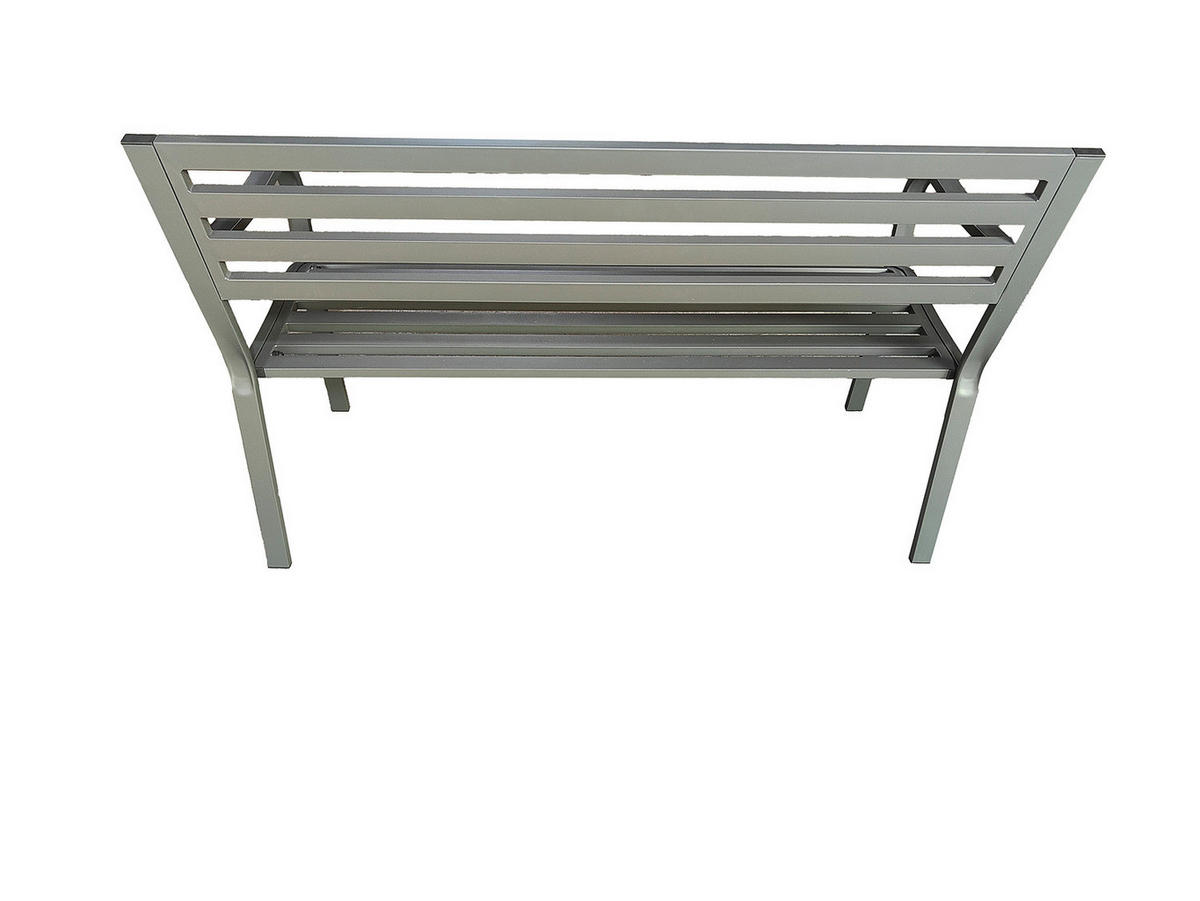 GARTENBANK - Stahl - Salbeigrün, Metall (128/81/56cm) - home24